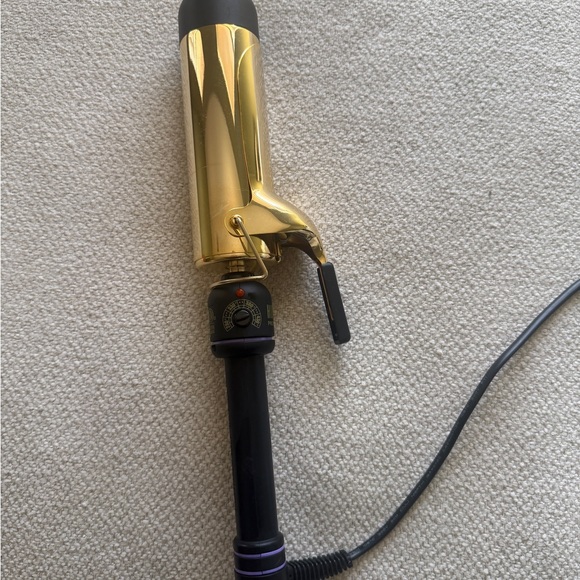 Hot Tools Spring Hair Curling Iron 24K Gold 2 Inch - Picture 3 of 8